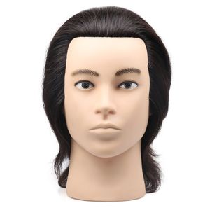 Mens Mannequin Head 모든 진짜 머리카락 수컷 머리카락 머리 연습 헤드 마네킹 헤드 남성 Mannequin 짧은 남성 모델 헤어컷 PR