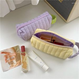 Storage Bags Cute Women Cosmetic Bag Zipper Makeup Organizer Portable Stationery Student Pencil Case Coin Pochette