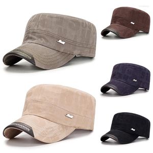 Boinas retro homens Militar Cap planil top casual chapéu lavado Caps de algodão fêmea chapéus do exército vintage Snapback