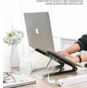 Tablet PC Stands Desktop med förhöjd bärbar datorfäste MAC Pro Aluminium Folding Portable Holder Bedroom Computer Stand Note Book W221019