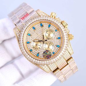 K6BR Wristwatches Diamond Mens Watch 40mm Arabic Numerals Sapphire Automatic Mechanical Watch Stainls Steel Strap Life Waterproof Dign Wristwatch Montre DeZ17H
