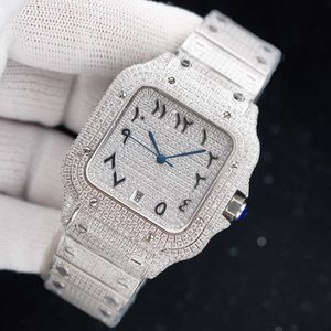 Zegarek mechaniczny 40 mm 40 mm Diamentowy zegarek Sapphire Starels Steel Pasp Pas
