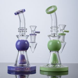 Pyramid Design Hoahs Magy Glass Unikalny Bong Krótki Nect ustnik prysznic Percolator 14 mm Bong Bong Rigs olej wodny z miską xl275