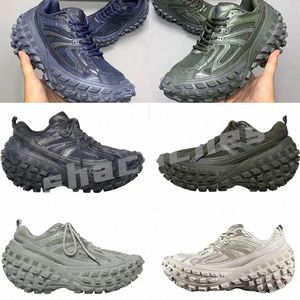 Sapatos Designer Men Mulheres Mulheres T￪nis T￪nis Plataforma T￪nis bege preto cinza khai ex￩rcito marinho verde estrelas adora esportes 35-45