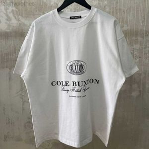 Herr T-shirts Oversized CB Cole Buxton T-shirt 1 1 Hög kvalitet Casual Herr Dam kraftigt tyg Unisex Buxton T-shirt Toppar T-shirts