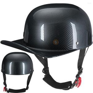 Hełmy motocyklowe Vintage Mężczyźni Kobiety na wpół otwartą twarz baseball czapka klasyczna retro japońska korea elektryczna hulajnówka jazda odrzutowca casque