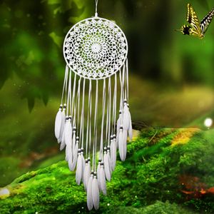 White Dream Catcher Decorative Objects Home DIY Crafts Ornaments Wall Hanging Decor Craft 1223426