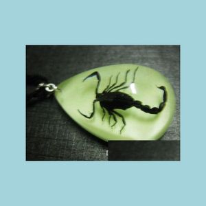 ペンダントネックレスYQTDMY 12 PCS INSECTファッションサソリペンダントスタイル明るい小さな装飾品ドロップ配信2022ジュエリーネックラDHHQG