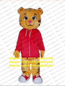 Daniel Tiger Maskotdräkt Vuxen tecknad karaktärsdräkt Dräkt kan bära bärbara kostymer klädd som maskot CX035