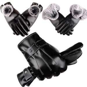 Ski Gloves Unisex Touch Screen Long Leather Gloves Keep Warm In Winter Riding Skiing Outdoor Driving Motorcycle Gloves Sports Full Fin L221017