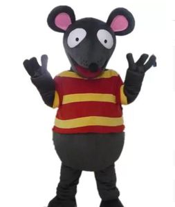 Venda de f￡brica de desconto Crey Rat Rat Suit Mouse Mascot Costume com dois olhos grandes para o adulto usar para venda