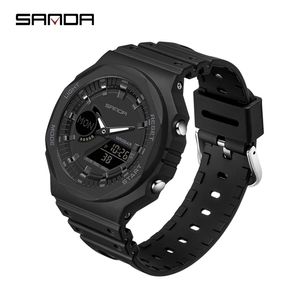 Armbanduhren SANDA Casual Herrenuhren 50M Wasserdichte Sport Quarzuhr für Männer Armbanduhr Digital G Style Shock Relogio Masculino 221018