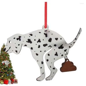 Dekoracje świąteczne drewniane dekoracja pies na domek wisiorek w zawieszce drewno