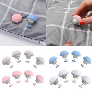 Fogli di funghi antiscivolo Clip Copripiumino Supporto fisso Famiglia Macaron Colore Trapunte Coperta Tessili Fissa Fibbia Copriletto Clip