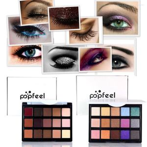 Oogschaduw 15 kleuren minisch palet make -up oogschaduw professionele cosmetische set ogen glitter poeder schoonheid mode