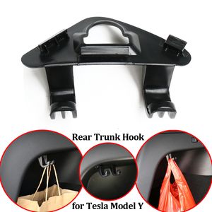 Para Tesla Modelo Y traseiro traseiro gancho de gancho de mercearia Organizadores de armazenamento criativo Organizadores pendurados do carro de guarda -chuva 2022