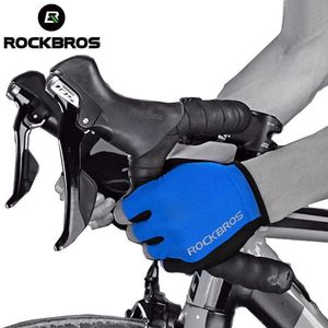 Luvas de ciclismo Rockbros Summer Bicycle Luve Esportes de ciclismo ao ar livre Luvas respiráveis ​​Bike Half Finger Sponge Pad Luvas para homens Wemen T221019