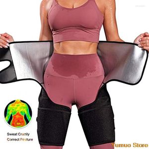 Belts Waist Trainer Belt For Women Thigh Trimmer BuLifter Slimming Workout Sweat Band Body Shaper Adjustable Hip Enhancer