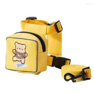 Dog Collars Summer Cute Large-capacity Pet Backpack Universal Sweet Color-contrasting Chest Harness School Bags Accessories