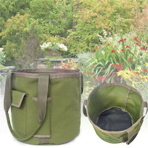 Borse portaoggetti Borsa porta attrezzi portatile per esterni Borsa organizer pieghevole Borsa da giardinaggio in tela antipioggia resistente all'usura