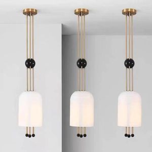 Pendant Lamps Metal Lamp Single Head Glass Decoration Lantern For Creative Living Room El Designer Kitchen Island