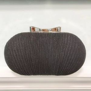 Gänseei-Dinner-Party-Tasche, Schleife, bunte Leder-Kettentasche für Damen, A5035