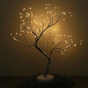 36 108 LED Tree Light Muilti-Color Birch Tree Home Dedroom Partiesのための調整可能なテーブルランプ結婚式飾り264J