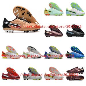 Legenda 9 Academia AG Sapatos de futebol masculino Boots de futebol Scarpe da calcio Training de couro macio