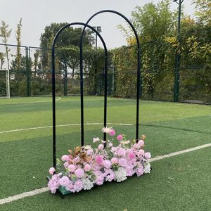 Party Decoration Metal Round Arch Wedding Bakgrund Hexagon Ballong B￥ge Birthday Props Iron Ring