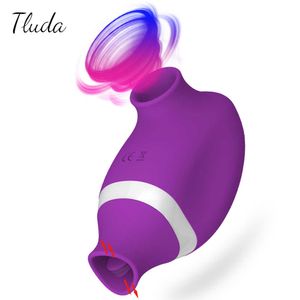 Vibratrice à sucer clitoricale Femelle Clipple Sucker Clitoris Stimulator de la langue orale Pussy Licking Sex Toys for Women