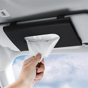 1 datorer Bilvävnadslåda Handduk Set Sun Visor Face Mask Storage Interiör Tillbehör 220523