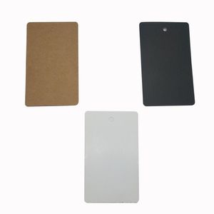 500pcs 5 4 2 8cm blank cardboard tags package tags 3 colors clothes packing hangtags shoes hangtag244o