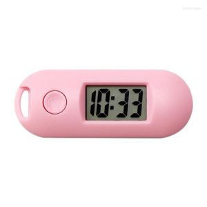 Relógios de bolso l5yc portátil relógio eletrônico digital silencioso para estudante Exame Biblioteca Mini Watch Backlight Green LCD Display