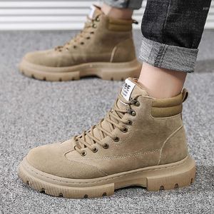 Boots Men Walker HI TOPS Combat Boot High TopFor Sneakers Höjd Öka herrarnas arbetsskor Designer för Top Brand Tennis Air