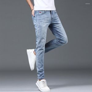 Jeans da uomo 2022 2023 Pantaloni da uomo slim fit in denim di cotone stretch alla moda skinny da uomo