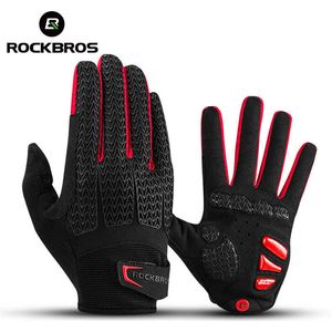 Cycling Gloves ROCKBROS Windproof Touch Screen Riding MTB Bike Bicycle Thermal Warm Motorcycle Winter Autumn T221019