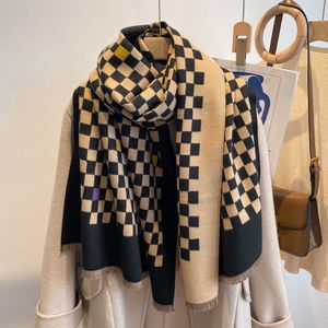 Schals Marke Digner Verdicken Plaid Scarv Frauen Kariert Oversize Decke Herbst Winter Warme Lange Schals Kaschmir Schal mit Quaste