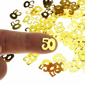 Party Decoration Number Confetti Balloon 30 40 50 60 30th 40th 50th 60th Birthday Anniversary Tabletop Table Scatter Centerpiece