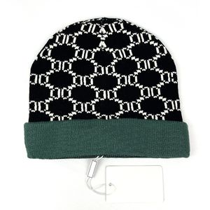 2022 gorros de luxo designer de inverno feijão homem feminino design de moda malha chapéu de lã de cair letra jacquard unissex warm skull chapéu