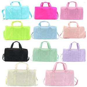 Duffel Bags Leisure Large Capacity Pink Nylon Waterproof Fashion Travel Bag Women's Removable Yoga Mat High Quality Handbag Storage