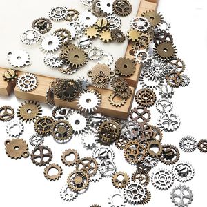 Charms 20-60pcs Случайный цвет механический стимпанк Cogs Gears Diy для ювелирных изделий изготовления подвесного браслета ручной работы ручной работы