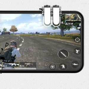 Игровые контроллеры Gamepad Joystick для Pubg Gaming Trigger Smart Fire Кнопка AIM Key L1R1 Shooter Controller Мобильный телефон