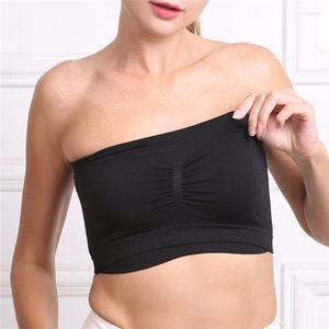 Bustiers Korsetts Trägerloser BH Damen Unterwäsche Tube Tops Unsichtbares Crop Top Elastic Wrap Atmungsaktiv Rückenfrei Plus Size Nahtlos Sexy