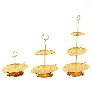 Plates 1/2/3 Tiers Fruit Dessert Stand Rack Cake Display Plate Wrought Iron Cupcake Mini Cakes Candy Tower