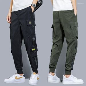Männer Hosen Streetwear Schwarz Mens Koreanischen Stil Elastische Taille Jogginghose Baggy Frühling Hip Hop Harajuku Hosen Männer Kleidung