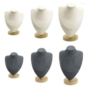 Jewelry Pouches 2022 Mannequin Necklace Display Stand Holder Showcase For Jewellry Window