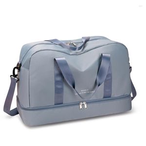 Duffel v￤skor stora f￶r kvinnor handv￤ska trave nylon bagage crossbody v￤ska m￤ns reser avslappnad damer mode axel axel