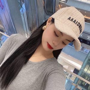 Pardesigner Boll Caps Autumn Winter Cotton Plaid Outdoor Casquette Travel Photo Fashion Letter Cap Cap