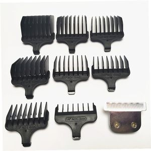 1pcs Razor T-Blade 8pcs Hair Clipper Combe #1- #8 Подрезание 3-25 мм замена для 9885L 9886 9888 9888L 9893 9653 9894 9893L