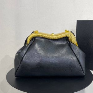 Modische Clutch-Tasche für Damen, Clip-Umhängetaschen, Umhängetaschen, Metall-Hardware-Textur, Schnappverschluss, abnehmbarer Lederriemen, Handytasche, Totes, Geldbörse